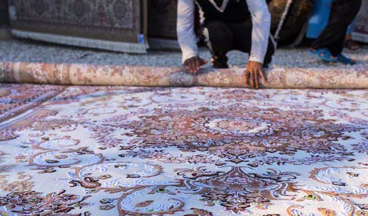 روش اصولی لول کردن قالی در قالیشویی نازی آباد  
